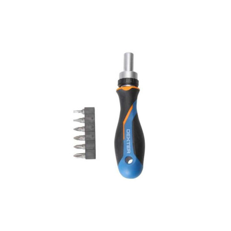  Tournevis cliquet mixte + 6 embouts Dexter DEXTER - Sanifer Tamatave