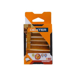  Eponge abrasive pour ponceuse multifonction 100 x 70 mm grains 80 Dexter  - Sanifer Tamatave