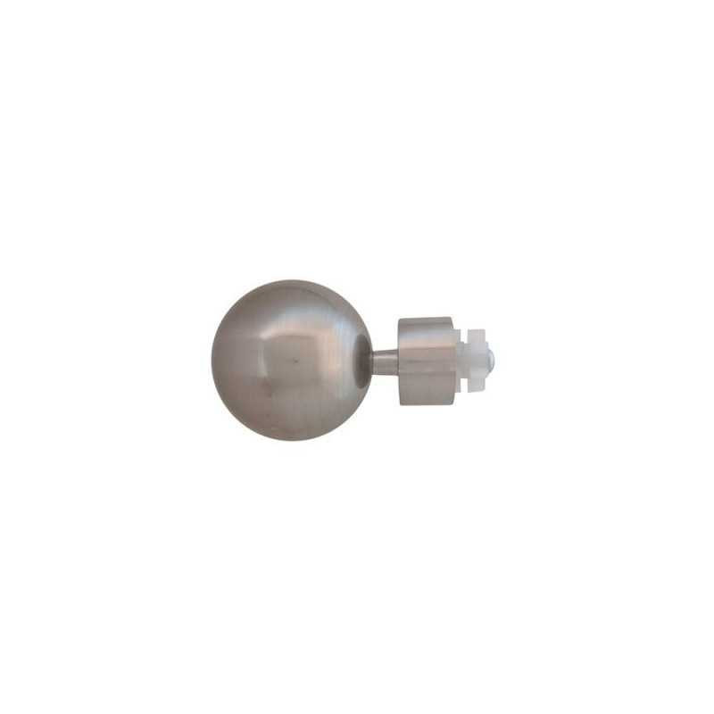  Lot de 2 embouts  grise - argent clair pour tringle à rideau diamètre 20 mm Inspire  - Sanifer Tamatave