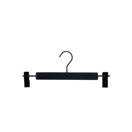  cintre pantalon et jupe SPACEO bois noir, H.11.3 x l.34 x P.1.2 cm  - Sanifer Tamatave