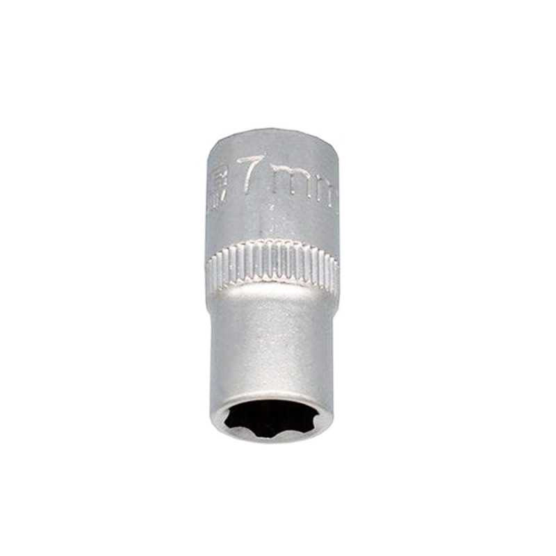  Douille 6 pans 1-4 en chrome vanadium diamètre  7 mm Dexter  - Sanifer Tamatave