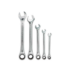  Jeu de 5 clés mixtes à cliquet en acier chrome vanadium Dexter  - Sanifer Tamatave