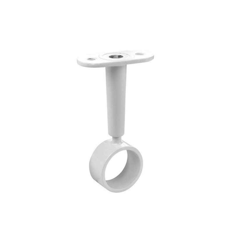 Lot de 1 support de barre de penderie d25 mm rond blanc 21 78 m  - Sanifer Tamatave