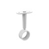Lot de 1 support de barre de penderie d25 mm rond blanc 21 78 m  - Sanifer Tamatave