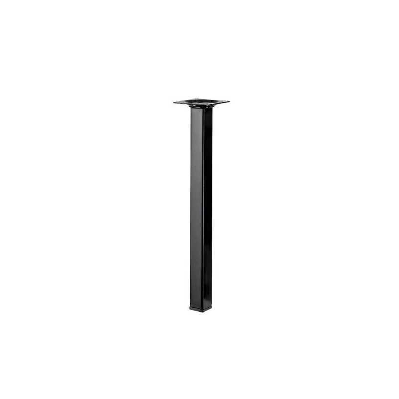  Pied de table basse carré à fixer h 30 cm en acier époxy noir HETTICH - Sanifer Tamatave