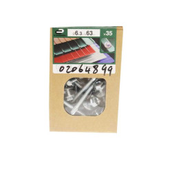  Lot de 35 vis autoperceuse acier tête 6 pans hexagonal x l.63 mm Standers  - Sanifer Tamatave