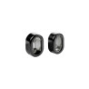 Lot de 2 support de barre de penderie d30 x 15 mm ovale noir 28 9 m  - Sanifer Tamatave
