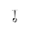  Lot de 1 support de barre de penderie d25 mm rond chrome 21 67 m  - Sanifer Tamatave