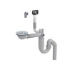  Ensemble vidage complet gain de place pour évier 1 cuve diamètre  80 mm  - Sanifer Tamatave
