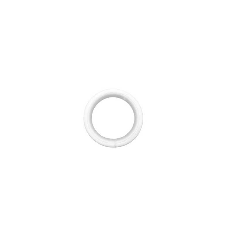  Anneaux de tringle à rideau design 20 mm en acier blanc INSPIRE - Sanifer Tamatave