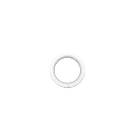  Anneaux de tringle à rideau design 20 mm en acier blanc INSPIRE - Sanifer Tamatave