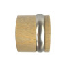  Lot de 2 embouts bouchon design chêne clair naturel diamètre 28 mm  - Sanifer Tamatave