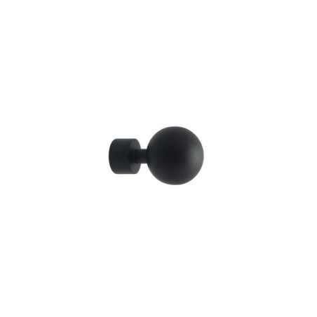  Lot de 2 embouts boule noir mat pour tringle à rideau diamètre 20 mm INSPIRE - Sanifer Tamatave