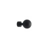  Lot de 2 embouts boule noir mat pour tringle à rideau diamètre 20 mm INSPIRE - Sanifer Tamatave