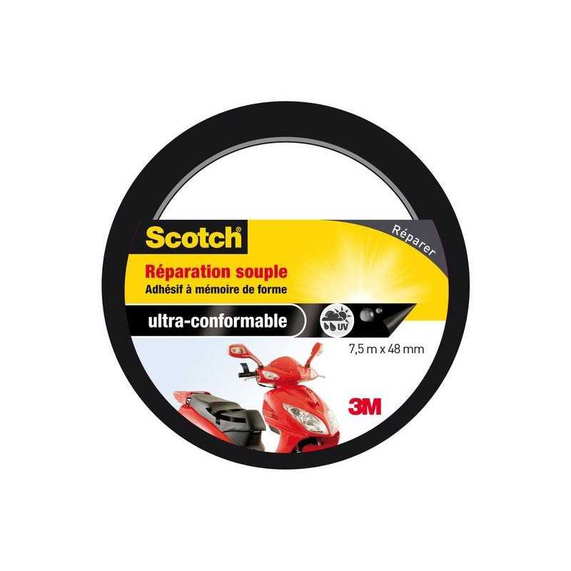  Adhésif scotch réparation une face souple multiusage l 7 5 m x l 48 mm noir  - Sanifer Tamatave