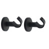  Lot de 2 supports avec perçage 20 mm noir mat  Inspire  - Sanifer Tamatave