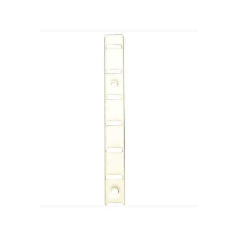 Cremaillère à  visser en acier laqué entraxe 15 mm l  2 m blanc  - Sanifer Tamatave