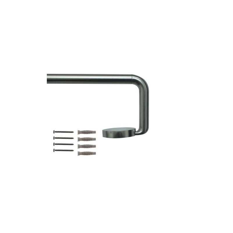 Kit de tringle à  rideau sombrio diamètre 16-19 mm acier mat 120-210 cm INSPIRE - Sanifer Tamatave