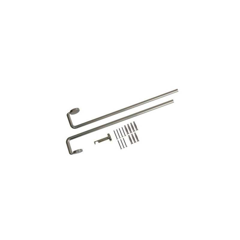 Kit de tringle à  rideau sombrio diamètre 16-19 mm acier mat 200-360 cm  - Sanifer Tamatave