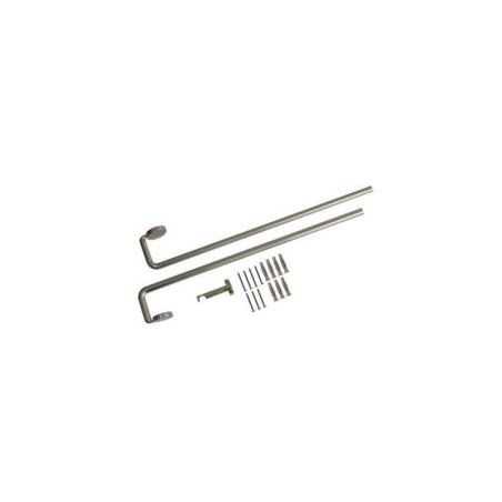 Kit de tringle à  rideau sombrio diamètre 16-19 mm acier mat 200-360 cm  - Sanifer Tamatave