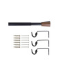 Kit de tringle à  rideau crip diamètre 19 mm noir mat 160-300 cm  - Sanifer Tamatave