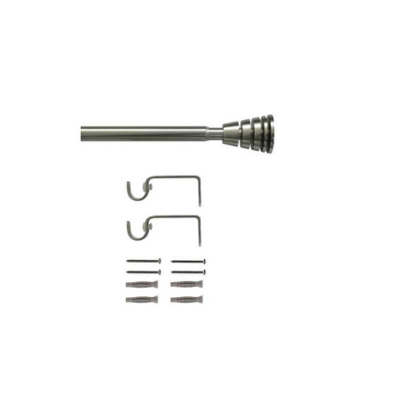  Kit de tringle à rideau aspyral diamètre 16 mm nickel mat 120-210 cm  - Sanifer Tamatave