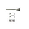  Kit de tringle à rideau aspyral diamètre 16 mm nickel mat 120-210 cm  - Sanifer Tamatave