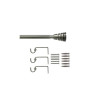  Kit de tringle à rideau diamètre 16 mm nickel mat 160-300 cm  - Sanifer Tamatave