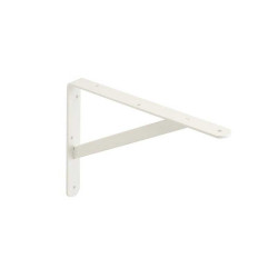  Equerre dolmen en acier peint p 20 x h 30 cm blanc  - Sanifer Tamatave