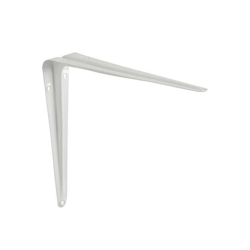  Equerre en acier peint Normo, H.25 x P.20 cm blanc  - Sanifer Tamatave