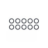  Lot de 10 anneaux 16 mm plastique noir mat INSPIRE - Sanifer Tamatave