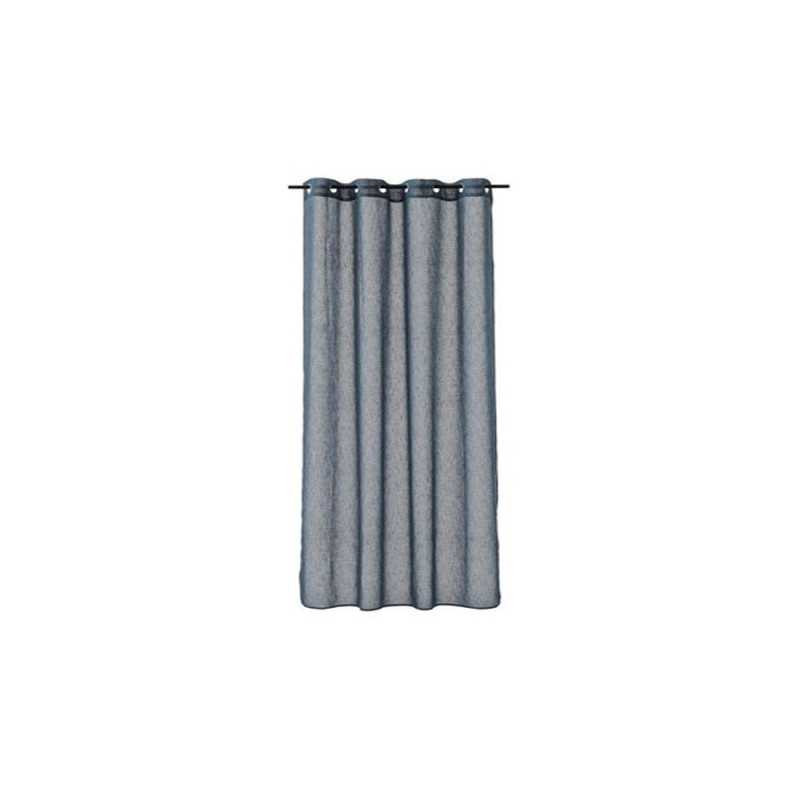  Rideau voilage giani  bleu fumé l 140 x h 240 cm INSPIRE - Sanifer Tamatave