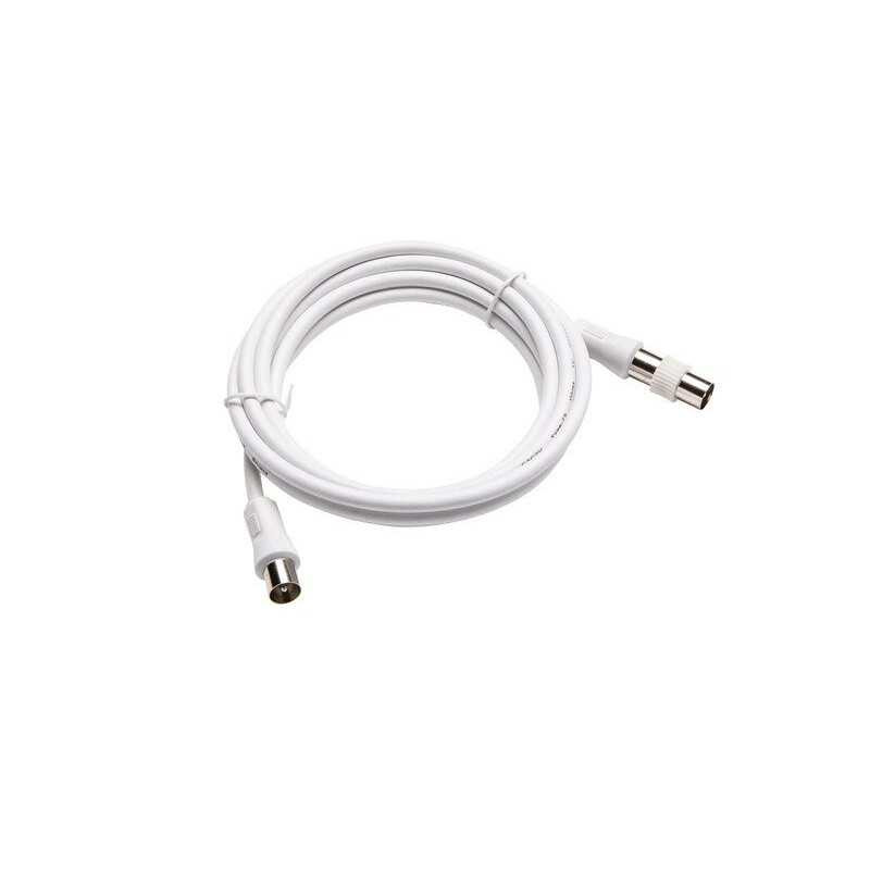  Cordon coaxial 95mm 2m mâle-femelle+adaptateur mâle-mâle lexman LEXMAN - Sanifer Tamatave