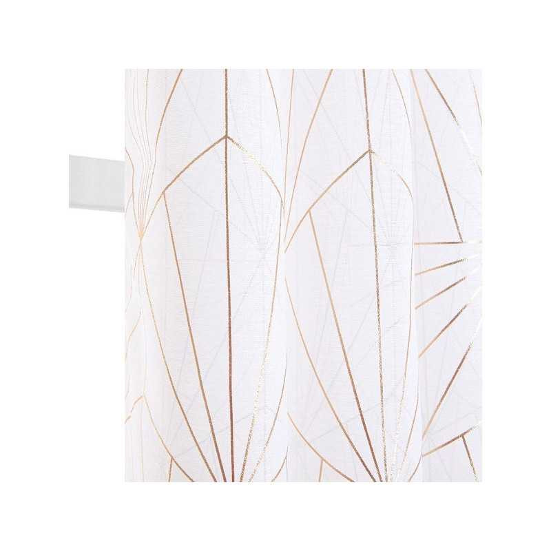 Voilage arda blanc doré 140 x 260 cm INSPIRE - Sanifer Tamatave