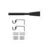  Kit de tringle à  rideau pommel diamètre 16-19 mm noir mat 120-210 cm INSPIRE - Sanifer Tamatave
