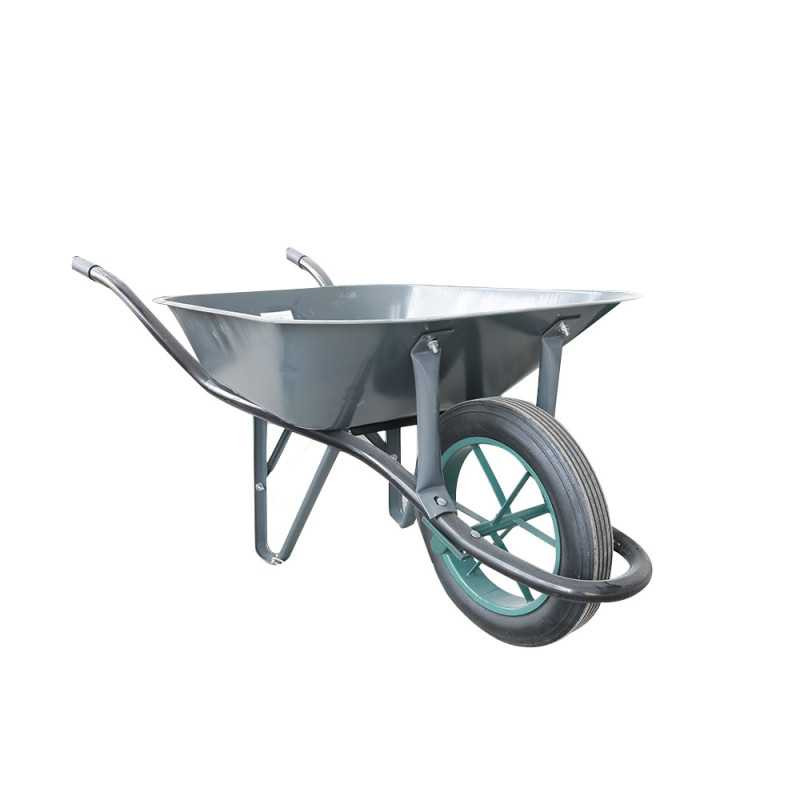 Brouette avec roue pleine galva 100l-200kg  - Sanifer Tamatave