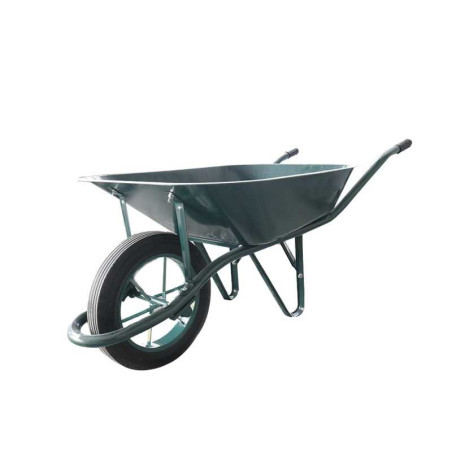  Brouette avec roue pleine vert 90l-200kg  - Sanifer Tamatave