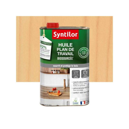  Huile plan de travail nature protect syntilor incolore mat 0l5 SYNTILOR - Sanifer Tamatave