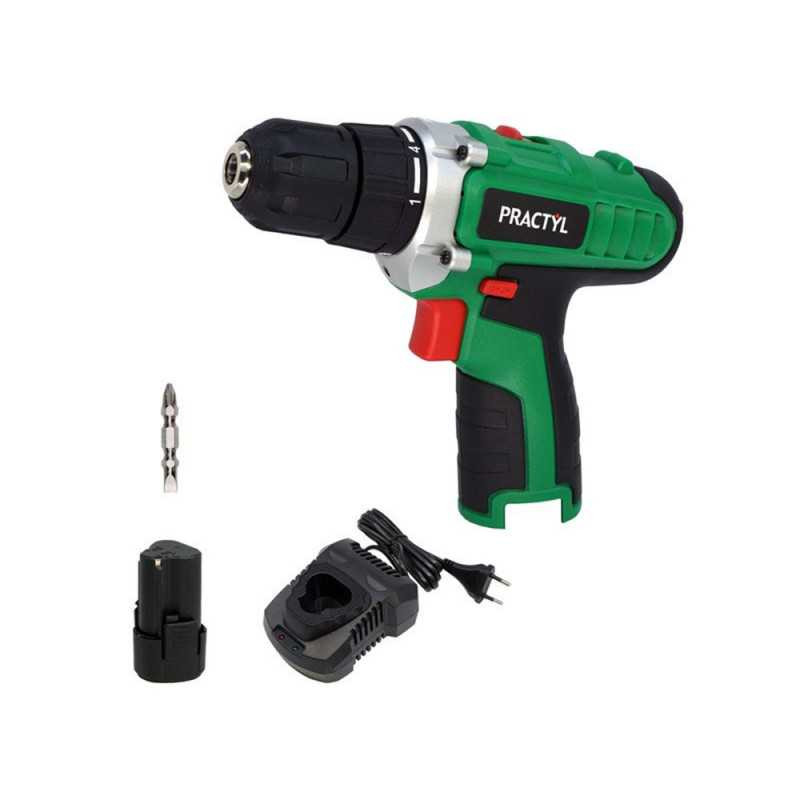 Perceuse sans fil practyl 12 v 2 ah 1 batterie + chargeur PRACTYL - Sanifer Tamatave