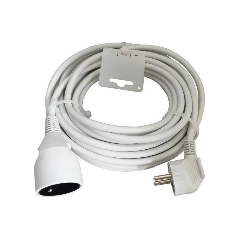  Rallonge électrique ménager avec terre h05vvf blanc 10m LEXMAN - Sanifer Tamatave