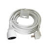  Rallonge électrique ménager avec terre h05vvf blanc 10m LEXMAN - Sanifer Tamatave