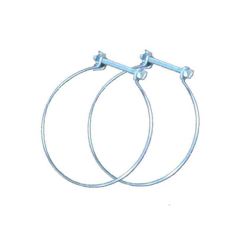  Lot de 2 colliers de fixation acier diamètre  100-100 mm cf100  - Sanifer Tamatave