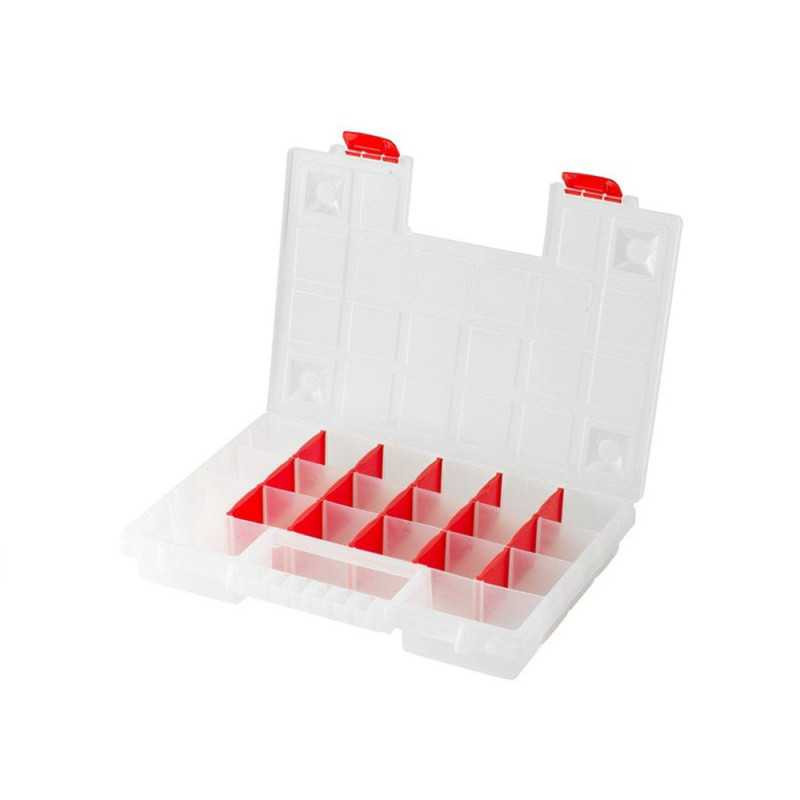  Organiseur plastique transparent taille l l 34 4 x h 5 x p 24 9 cm  - Sanifer Tamatave