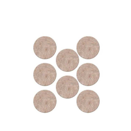  Lot de 8 patins feutre en laine adhésif diamètre  25 mm beige SCOTCH - Sanifer Tamatave