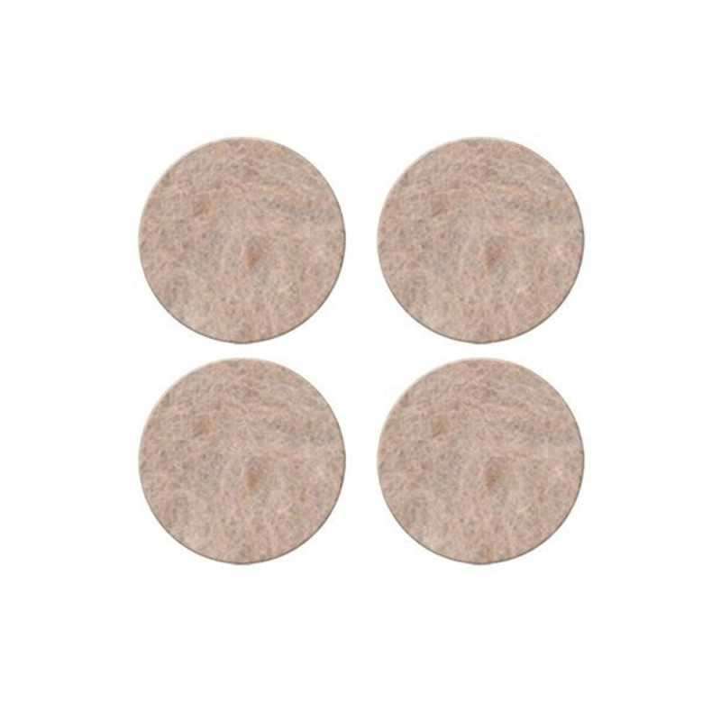  Lot de 4 patins feutre en laine adhésif diamètre  35 mm beige SCOTCH - Sanifer Tamatave
