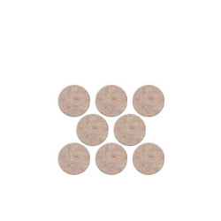  Lot de 8 patins feutre en laine adhésif diam. 22 mm, beige SCOTCH - Sanifer Tamatave