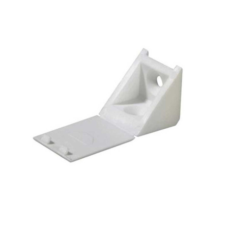  Lot de 8 raccords d'angle plastique 23 x 23 x 24 mm blanc HETTICH - Sanifer Tamatave