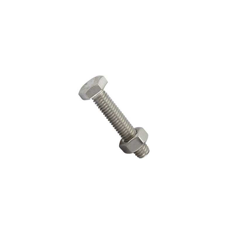 Paquet de 10 boulons inox tête 6 pans hexagonal l 30 mm STANDERS - Sanifer Tamatave