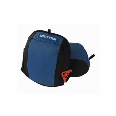  Paire de genouillères de protection en cuir bleu et noir DEXTER - Sanifer Tamatave