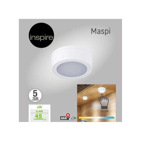  Eclairage bouton pression à piles 3a 45 lm blanc neutre INSPIRE - Sanifer Tamatave